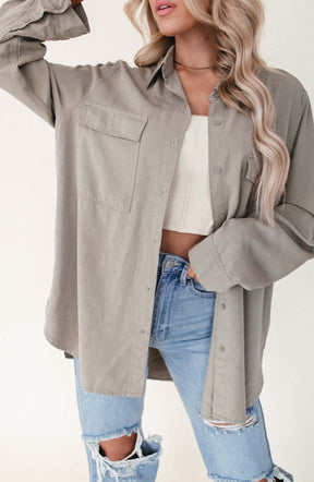 Christine Utility Button Down, alternate, color, sage