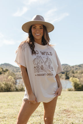Go Wild Tee, Alternate, Color, Sand